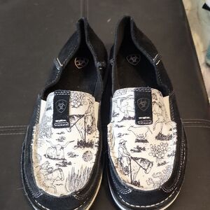 Ariat Women's Black and White Slip-On Shoes